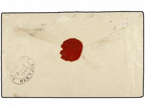 ✉ PANAMA. 1901. PANAMÁ a AUSTRIA. 10 cts. naranja (3) con se