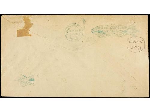 ✉ ESPAÑA. Ed. 321 (6), 323. 1930. SEVILLA a U.S.A. 1 pta. gr