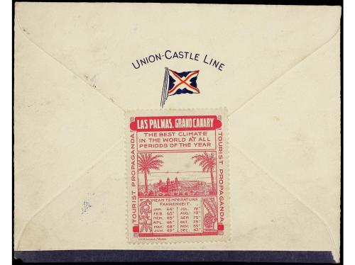✉ ESPAÑA. Ed. 816, 817, 820. 1937. LAS PALMAS a LONDRES. 5, 