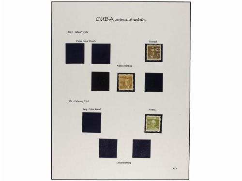 */° CUBA. 1947-50. Páginas de álbum con pequeñas variedades