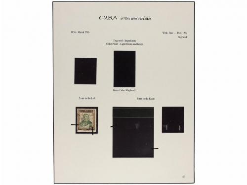 */° CUBA. 1947-50. Páginas de álbum con pequeñas variedades