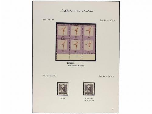 */° CUBA. 1947-50. Páginas de álbum con pequeñas variedades