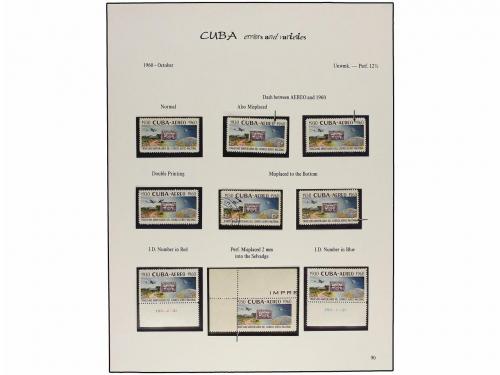 */° CUBA. 1947-50. Páginas de álbum con pequeñas variedades