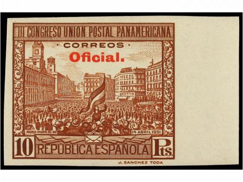 ** ESPAÑA. Ed. 620/29s. SERIE COMPLETA SIN DENTAR, bordes de