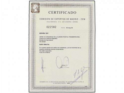 ** ESPAÑA. Ed. 620/29s. SERIE COMPLETA SIN DENTAR, bordes de