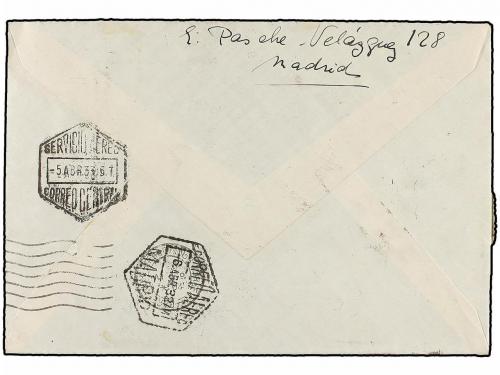 ¿ ESPAÑA. Ed. 549/52, 518, 632. 1933. MADRID a SUIZA. Precio