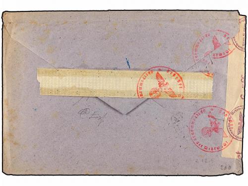 ¿ ESPAÑA. Ed. 963, 918. 1944. SAN SEBASTIAN a BÉLGICA. 15 ct