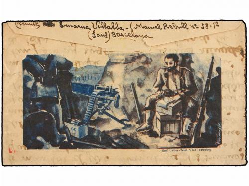 ¿ ESPAÑA GUERRA CIVIL. 1938. BARCELONA al frente sobre de ca