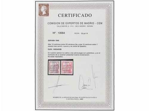 ** ESPAÑA. Ed. 1083A/B. CANARIAS CORREO. I TIRADA. Serie com