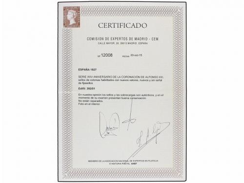 ** ESPAÑA. Ed. 392/401. SERIE COMPLETA, rara sin fijasellos.