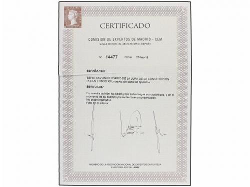 ** ESPAÑA. Ed. 373/87. SERIE completa. LUJO. Cert. CEM. Cat.