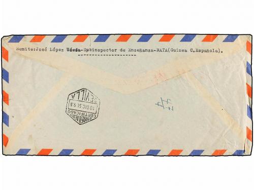 ¿ COLONIAS ESPAÑOLAS: GUINEA. 1951. BATA a GRANADA. Espectac