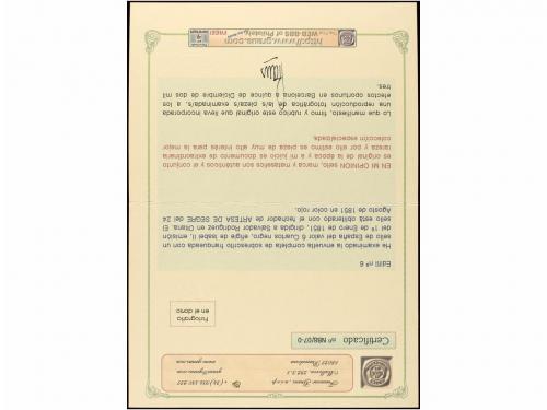 ✉ ESPAÑA. Ed. 6. 1851. ARTESA DE SEGRE a OLIANA. 6 cuartos n