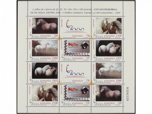 ** ESPAÑA. Ed. MP 67, 69. CABALLOS. 2 minipliegos. Cat. 112&euro;