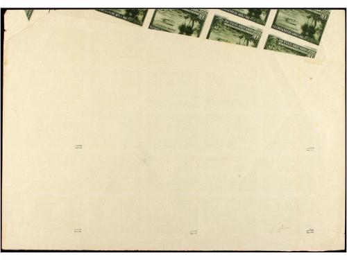 (*) ESPAÑA. Ed. 584s. 10 cts. verde. Hoja de 50 sellos SIN D