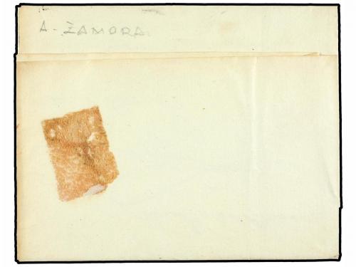 ¿ ESPAÑA: PREFILATELIA. 1847. LEÓN a ZAMORA. Marca A de LEÓN