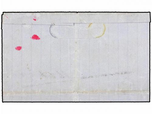 ¿ ESPAÑA. Ed. 91. 1867. LAREDO a LA HABANA (Cuba). 10 cts. v