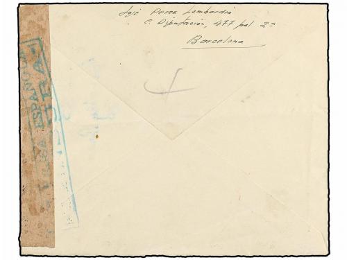 ✉ ESPAÑA. Ed. 748 (10), 749. 1938. BARCELONA a CHECOSLOVAQUI