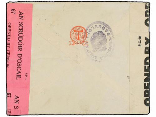 ¿ ESPAÑA. Ed. 901, 891, 908 (2). 1941. BARCELONA a IRLANDA.