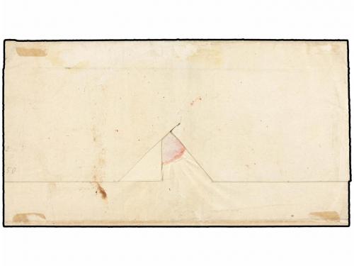 ¿ ESPAÑA. Ed. 50 (2). 1859. MADRID a LONDRES. 2 reales casta