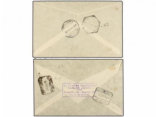 ¿ ESPAÑA. Ed. 991/92. 1945. SERIE completa en dos cartas cir