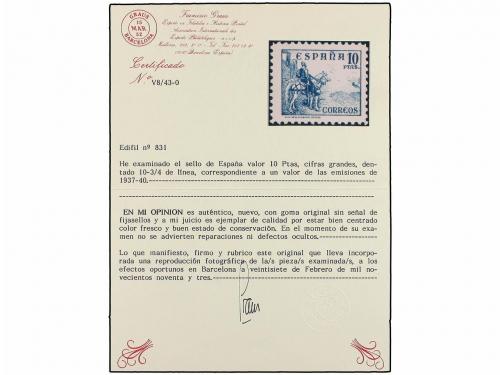 ** ESPAÑA. Ed. 814/31 + 816A/32A. SERIES COMPLETAS más los v