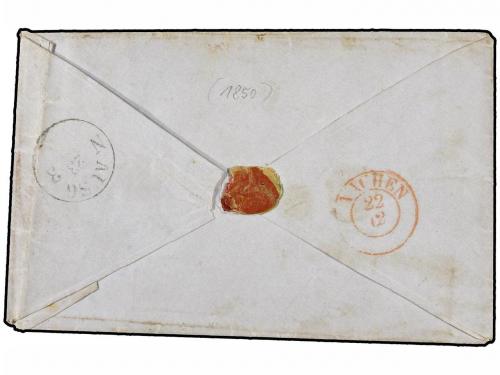 ✉ ESPAÑA. 1850 (December 4). CINCINNATI to BERNBERG (Prusia)