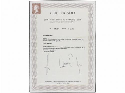 ** ESPAÑA. Ed. 483/88. SERIE COMPLETA, centrajes perfectos,