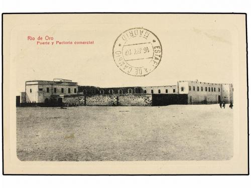 ✉ COLONIAS ESPAÑOLAS: RIO DE ORO. 1910. RIO DE ORO a MADRID.