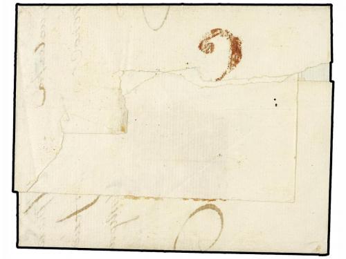 ✉ MEXICO. (1800 CA). Envuelta SIN FECHAR circulada a ZACATEC