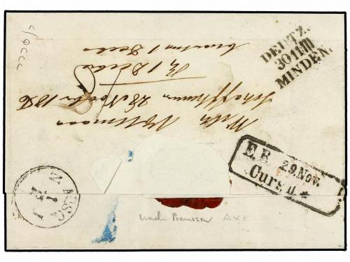 ¿ SUIZA. 1856 (Nov 28th). Registered double rate (3rd Rayon)