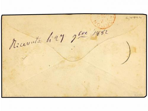 ✉ CABO VERDE. 1882 (Nov 10). Cover to SAVONA (Italy) franked