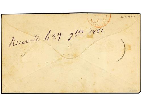 ✉ CABO VERDE. 1882 (Nov 10). Cover to SAVONA (Italy) franked