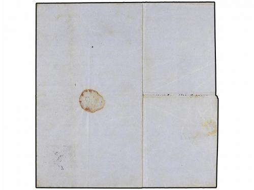 ✉ MEXICO. Sc. 10. 1862. MÉXICO a FRANCIA. 4 reales rojo s. a