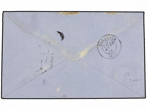 ¿ PERU. 1873. Sobre circulado a BORDEAUX (Francia). Manuscri