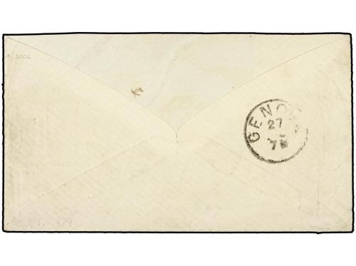 ✉ VENEZUELA. 1880 (Dec. 5). Cover to GENOA (Italy) franked b