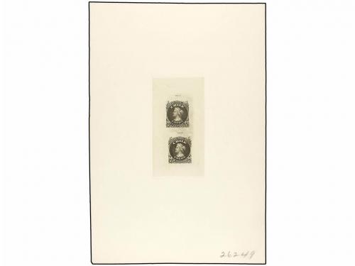(*) CHILE. Sc. 17/19. 1867-69. PRUEBAS DE PUNZÓN de gran for