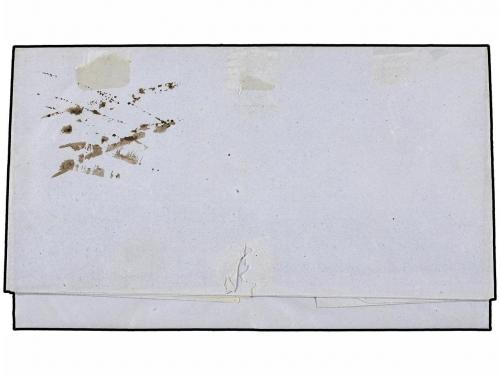 ¿ PERU. 1860 (19 Agosto). NEPEÑA a LIMA. 1 peseta rosa. Mat.