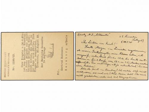 ✉ PORTUGAL. 1923-30. Dos Enteros Postales de 15 cts. y 25 ct