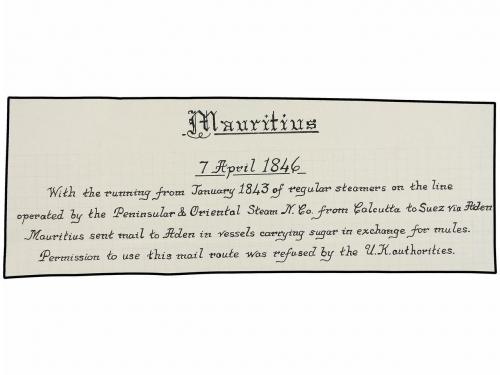 ¿ MAURICIO. 1846. MAURICE a FRANCIA. Carta completa circulad