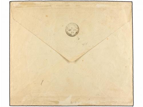 ✉ FALKLAND. 1923. DECEPTION ISLAND (South Shetlands) to PORT