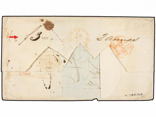 ✉ INDIA HOLANDESA. 1846. DJOCJAKARTA to HOLLAND. Folded lett