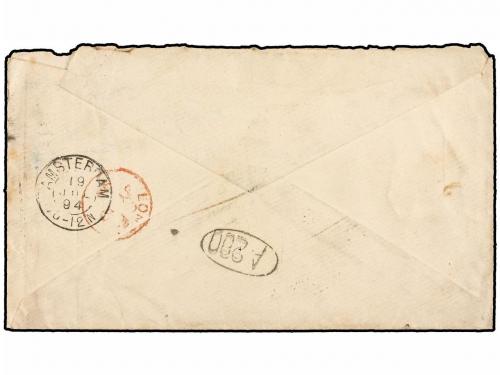 ✉ CANADA. 1894. WINNPEG to AMSTERDAM. 3 cents red Postal Sta