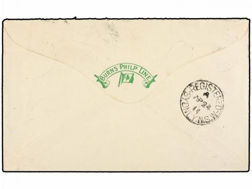 ✉ NUEVAS HEBRIDAS. 1911. PORT VILA to SYDNEY. Fine franking.