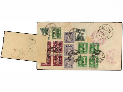 ¿ JAPON. 1946. JAPANESE OCCUPATION IN TAIWAN. TAIPEH to SACR