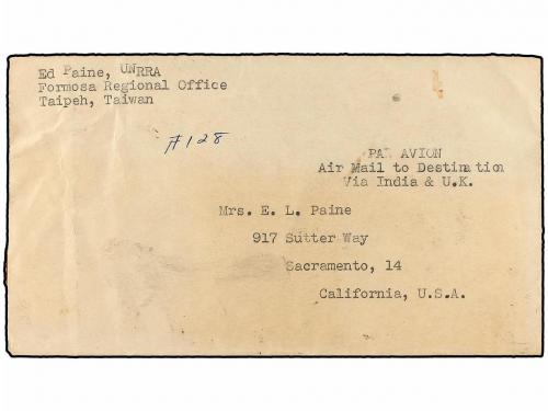 ¿ JAPON. 1946. JAPANESE OCCUPATION IN TAIWAN. TAIPEH to SACR