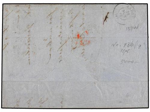 ✉ ALEMANIA ANTIGUOS ESTADOS: BAVIERA. 1862. MUNCHEN a MADRID