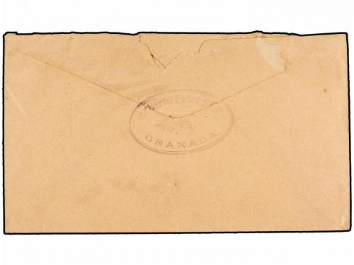 ✉ NICARAGUA. 1898. GRANADA a MANAGUA. Entero Postal de 5 ctv