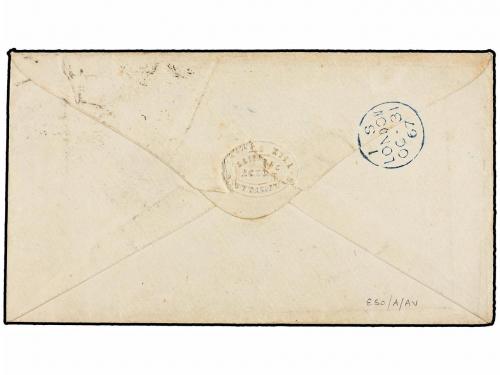 ✉ MARRUECOS. 1867. SOUTHAMPTON (Gran Bretaña) to H.B. CONSUL