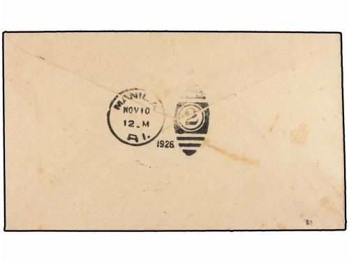 ✉ FILIPINAS. 1926 (10 Noviembre). AIR MAIL. BATANGAS a MANIL